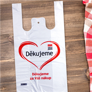 Mikrotenová taška 10 kg potisk Děkujeme ideal pack®