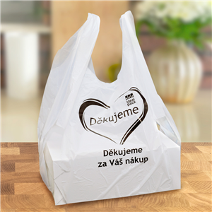 Mikrotenová taška pizza/dort potisk Děkujeme ideal pack®
