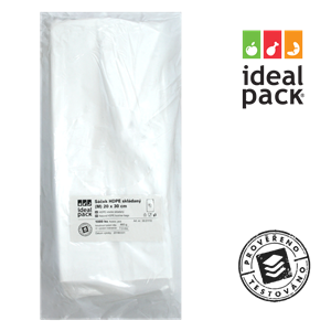 Mikrotenový sáček skládaný (M) 20x30 cm ideal pack®