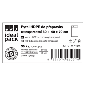 Vkladový pytel do přepravky 65+40x70 cm ideal pack®