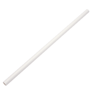 Papírové brčko Jumbo 8/250 mm bílé ideal pack®