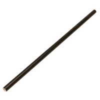 Papírové brčko Jumbo 8/250 mm černé ideal pack®