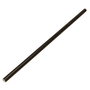 Papírové brčko Jumbo 8/250 mm černé ideal pack®