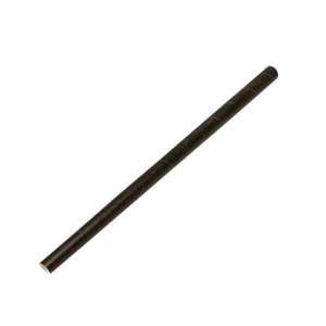 Papírové brčko Jumbo 8/150 mm černé ideal pack®