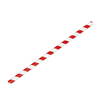 Papírové brčko Jumbo červeno-bílé proužky 8/250 mm ideal pack®