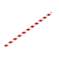 Papírové brčko Jumbo červeno-bílé proužky 8/250 mm ideal pack®