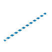 Papírové brčko Jumbo modro-bílé proužky 8/250 mm ideal pack®