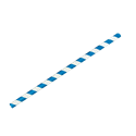 Papírové brčko Jumbo modro-bílé proužky 8/250 mm ideal pack®