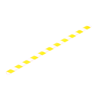 Papírové brčko Jumbo žluto-bílé proužky 8/250 mm ideal pack®