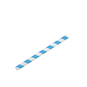 Papírové brčko Jumbo modro-bílé proužky 8/150 mm ideal pack®
