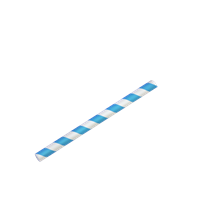 Papírové brčko Jumbo modro-bílé proužky 8/150 mm ideal pack®