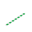 Papírové brčko Jumbo zeleno-bílé proužky 8/150 mm ideal pack®