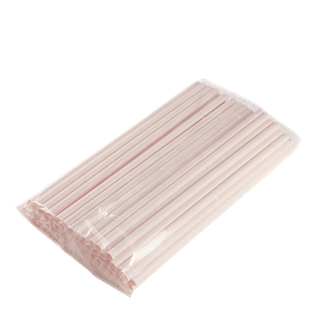 Papírové brčko Jumbo 8/250 mm růžové ideal pack®