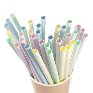 Papírové brčko Jumbo 8/250 mm zelené ideal pack®