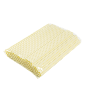Papírové brčko Jumbo 8/250 mm žluté ideal pack®