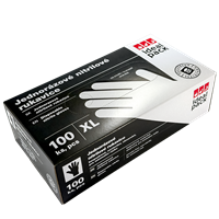 Rukavice jednorázové nitrilové ochranné vel. XL černé ideal pack®