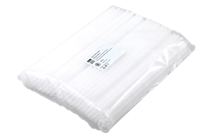 Plastové brčko Jumbo 8/250 mm bílé