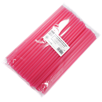 Plastové brčko Jumbo 25cm růžové opakovaně použitelné ideal pack®