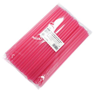 Plastové brčko Jumbo 25cm růžové opakovaně použitelné ideal pack®