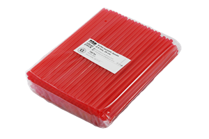 Plastové brčko Jumbo 25cm červené opakovaně použitelné ideal pack®