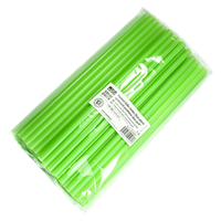 Plastové brčko Jumbo 25cm zelené opakovaně použitelné ideal pack®