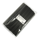 Plastové brčko Jumbo 25cm černé opakovaně použitelné ideal pack®