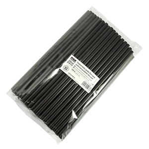 Plastové brčko Jumbo 25cm černé opakovaně použitelné ideal pack®