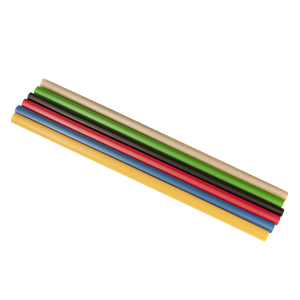 Plastové brčko 7/200 mm černé kompostovatelné ideal pack®