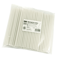 Ekologické brčko 7/200 mm bílé bez plastu ideal pack®