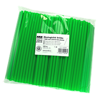 Ekologické brčko 7/200 mm zelené bez plastu ideal pack®