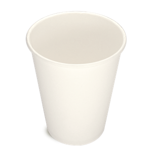 Papírový kelímek 0,3 l CTG O90 mm nápojový bílý ideal pack®