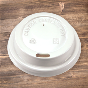Plastové víčko PS pro kelímky CTG O80 mm bílé ideal pack®