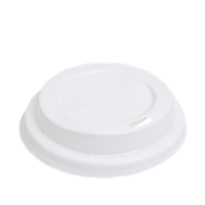 Plastové víčko PS pro kelímky CTG O80 mm bílé ideal pack®