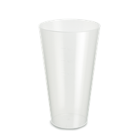 Plastový kelímek PP vratný 500 ml nápojový transparentní idealCup