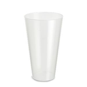 Plastový kelímek PP vratný 500 ml nápojový transparentní idealCup