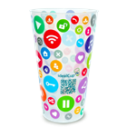 Plastový kelímek PP vratný 500 ml nápojový s potiskem idealCup
