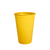 Plastový kelímek PP 0,2 l nápojový žlutý ideal pack®