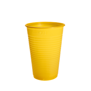 Plastový kelímek PP 0,2 l nápojový žlutý ideal pack®