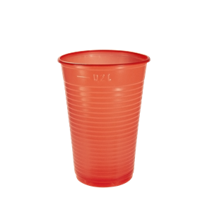 Plastový kelímek PP 0,2 l nápojový červený ideal pack®