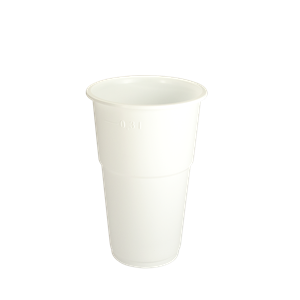 Plastový kelímek PP 0,3 l nápojový bílý ideal pack®