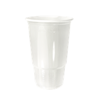 Plastový kelímek PP 0,5 l nápojový bílý ideal pack®
