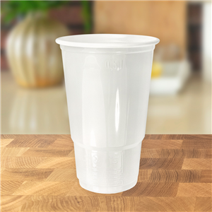 Plastový kelímek PP 0,5 l nápojový bílý ideal pack®