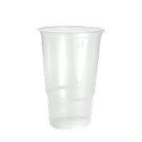 Plastový kelímek PP 0,5 l nápojový transp. ideal pack®
