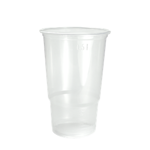 Plastový kelímek PP 0,5 l nápojový transp. ideal pack®