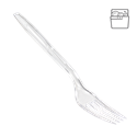 Plastová vidlička PS 18 cm transparentní light opakovaně použitelná ideal pack®