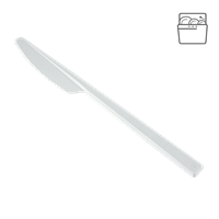 Plastový nůž PS 18 cm bílý light opakovaně použitelný ideal pack®