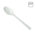 Plastová lžíce PS 18 cm bílá light opakovaně použitelná ideal pack®