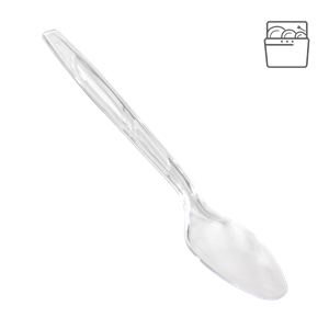 Plastová lžíce PS 18 cm transparentní light opakovaně použitelná ideal pack®