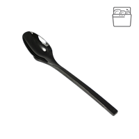 Plastová lžíce PS 18 cm černá light opakovaně použitelná ideal pack®