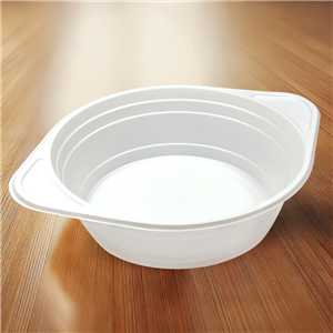 Plastová miska PP na polévku 500 ml bílá opakovaně použitelná ideal pack®